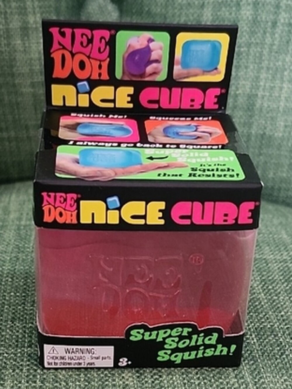 NeeDoh Nice Cube Squishy Toy - Pink